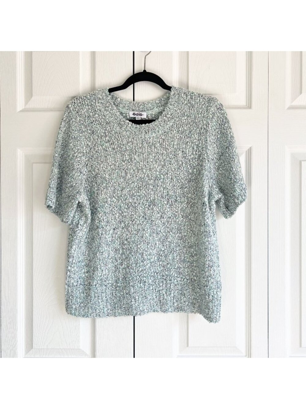 525 America Green Short Sleeve Knit Sweater Top Women's Size X-Large XL